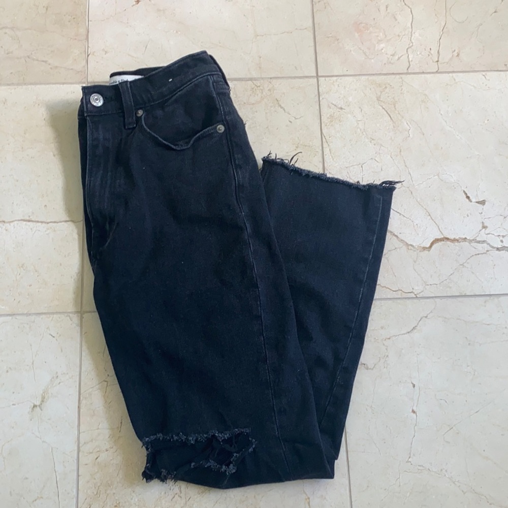 Abercrombie & Fitch Ankle Straight Ultra High Rise